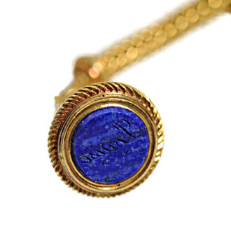 French lady's pendant watch with matching gold chatelaine Circa 1810