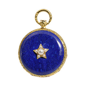 French lady's pendant watch with matching gold chatelaine Circa 1810