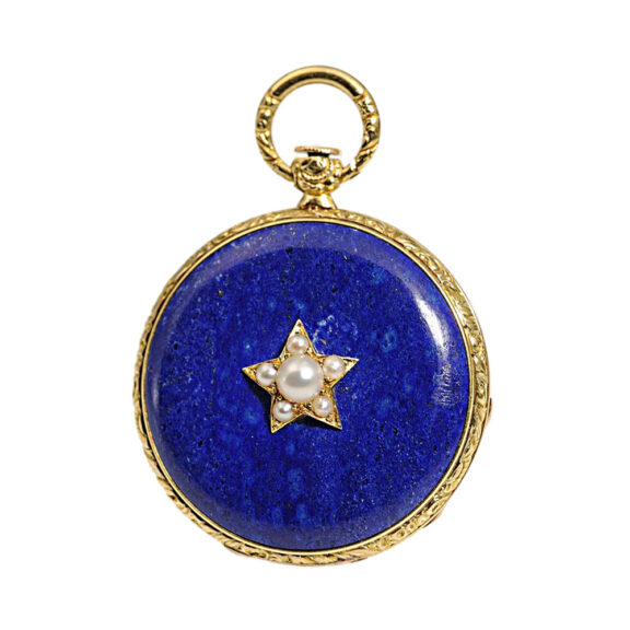 French lady's pendant watch with matching gold chatelaine Circa 1810