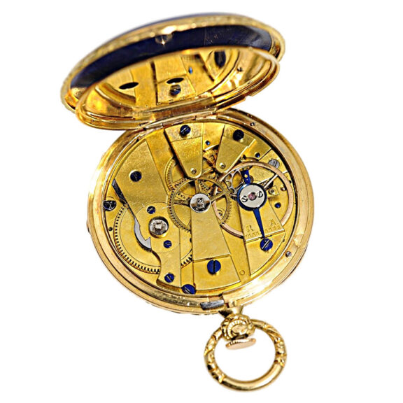 French lady's pendant watch with matching gold chatelaine Circa 1810 French lady's pendant watch with matching gold chatelaine Circa 1810