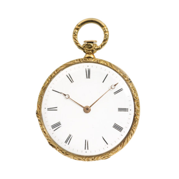 French lady's pendant watch with matching gold chatelaine Circa 1810 French lady's pendant watch with matching gold chatelaine Circa 1810