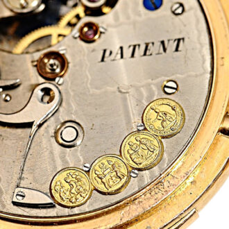 Swiss gold erotic repeating hunting cased watch Circa 1880