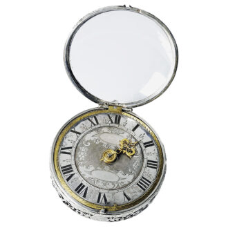 German one-handed coach clock with hour self strike Circa 1680