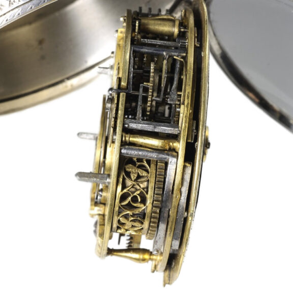 German one-handed coach clock with hour self strike Circa 1680 German one-handed coach clock with hour self strike Circa 1680
