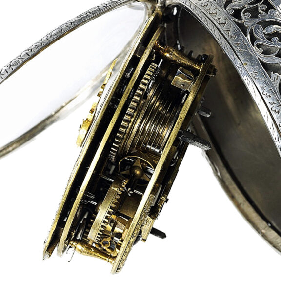 German one-handed coach clock with hour self strike Circa 1680 German one-handed coach clock with hour self strike Circa 1680