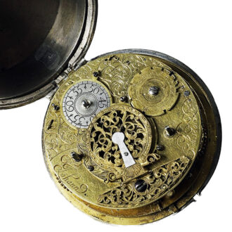 German one-handed coach clock with hour self strike Circa 1680