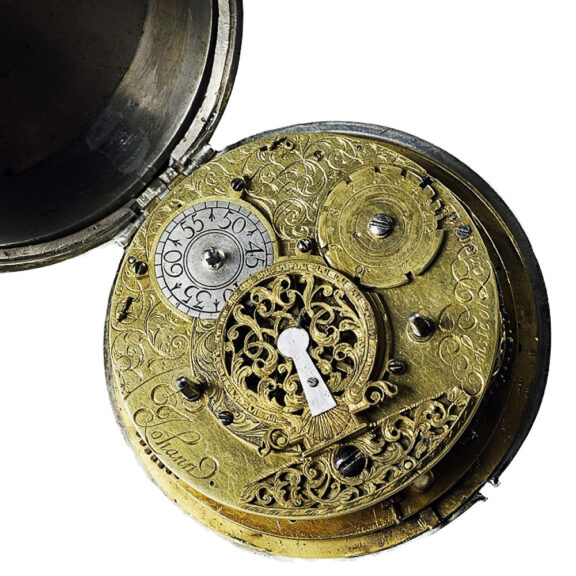 German one-handed coach clock with hour self strike Circa 1680 German one-handed coach clock with hour self strike Circa 1680