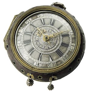 German repeating coach clock with a self strike and alarm Circa 1740