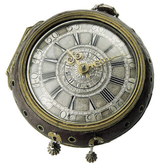 German repeating coach clock with a self strike and alarm Circa 1740