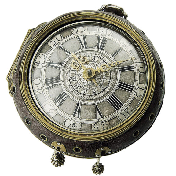German repeating coach clock with a self strike and alarm Circa 1740