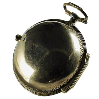 English repeating coach clock with self strike and date Circa 1750