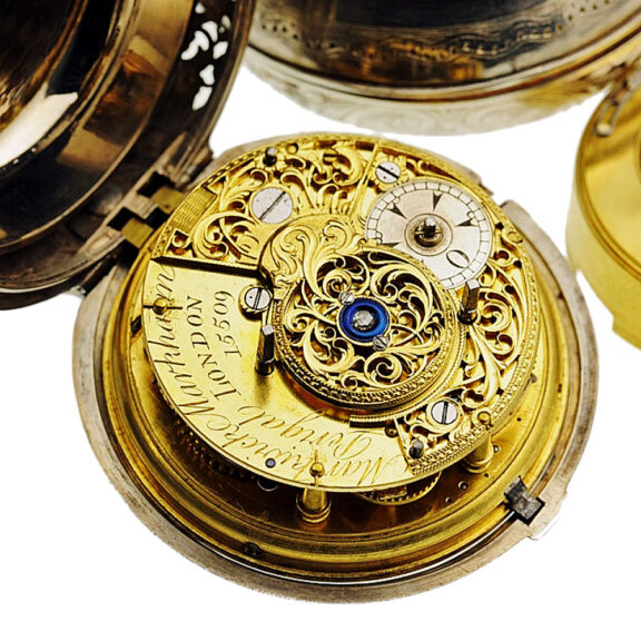 English large pair-cased coach clock with self strike Circa 1800 English large pair-cased coach clock with self strike Circa 1800