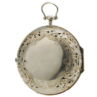 English large pair-cased coach clock with self strike Circa 1800