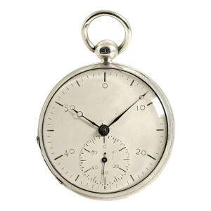 Rare English silver deck watch chronometer Circa 1833
