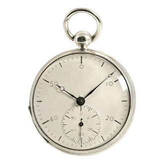 Rare English silver deck watch chronometer Circa 1833