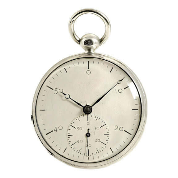 Rare English silver deck watch chronometer Circa 1833