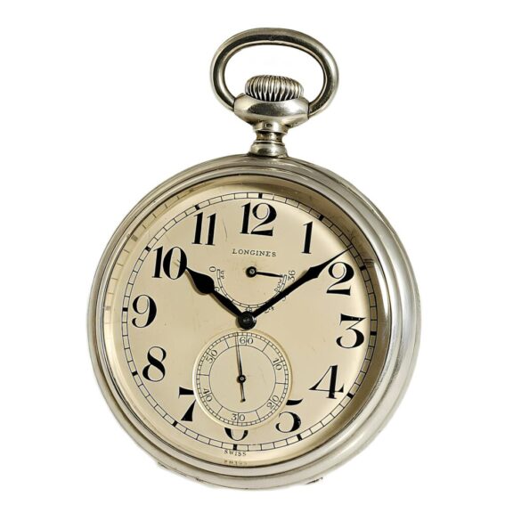 Swiss deck watch with 36h power reserve indicator Circa 1912