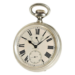 Swiss torpedo boat lever watch with power reserve Circa 1909