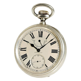 Swiss torpedo boat lever watch with power reserve Circa 1909