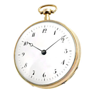 Swiss gold quarter repeating watch with music Circa 1815
