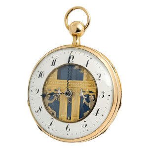 Swiss gold quarter repeater with Jacquemarts Circa 1810