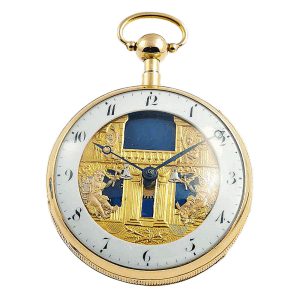 Swiss rose gold repeater with three Jacquemarts Circa 1810