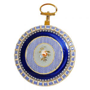 French gold enamel verge pocket watch Circa 1800