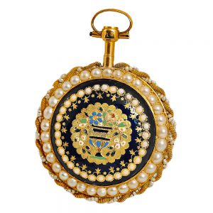 French gold enamel verge pocket watch Circa 1775