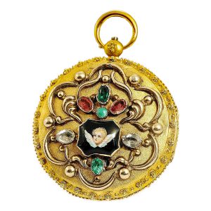 French gold enamel verge pocket watch Circa 1775