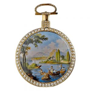 English gold enamel watch for the Chinese market Circa 1820