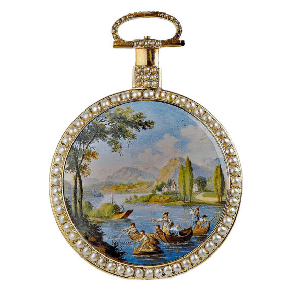 English gold enamel watch for the Chinese market Circa 1820