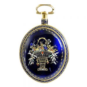 English extremely rare oval shaped pocket watch Circa 1800