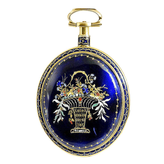 English extremely rare oval shaped pocket watch Circa 1800