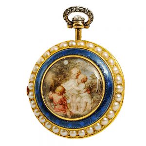 French miniature quarter repeating à toc verge watch Circa 1778