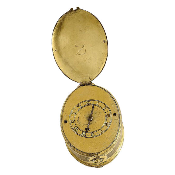 French oval single-handed Puritan style pendant watch Circa 1620