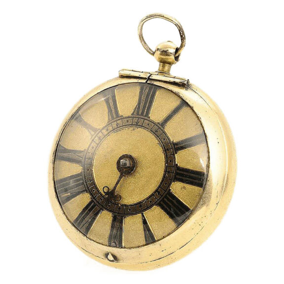 English rare single-handed verge pocket watch Circa 1660