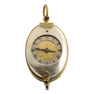 Dutch rare oval single-handed Renaissance watch Circa 1610