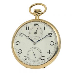 Swiss 18 carat gold lever watch with 36h power reserve Circa 1925