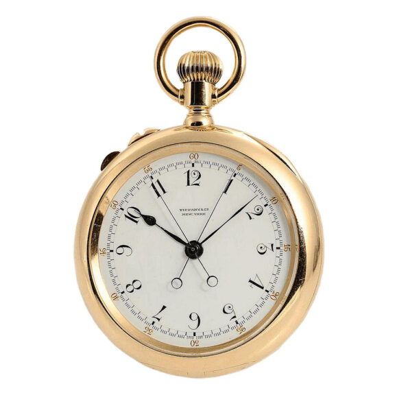 Swiss pocket watch with split seconds chronograph Circa 1892