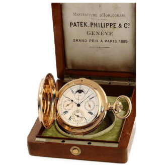Swiss repeating chronograph with perpetual calendar Circa 1894 Swiss repeating chronograph with perpetual calendar Circa 1894