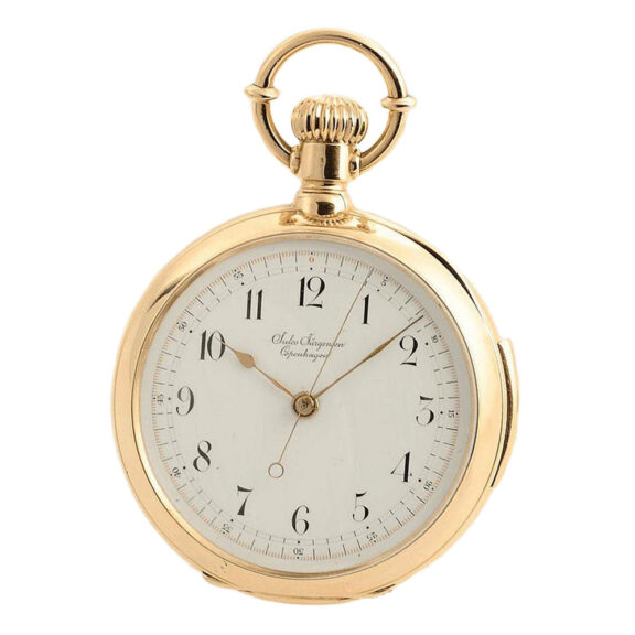Danish repeating watch with indirect centre seconds Circa 1890