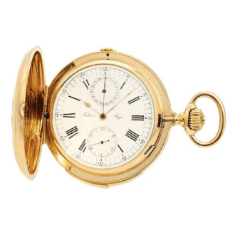 Russian gold repeater with chronograph and date Circa 1910