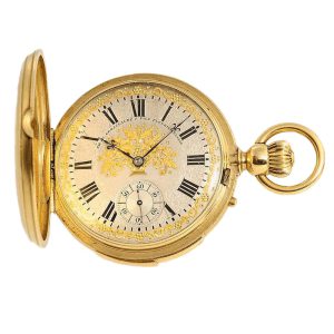 Swiss decorative quarter repeating pocket watch Circa 1900