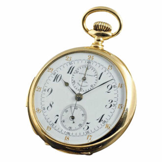 Swiss minute repeating watch with chronograph Circa 1893