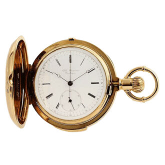 Danish 18k gold minute repeating chronograph Circa 1877