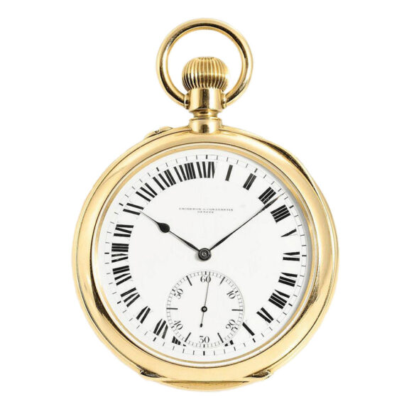 Swiss extremely rare pocket watch with 24h indication Circa 1915