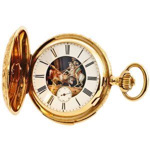 Swiss minute repeating watch with automaton 
