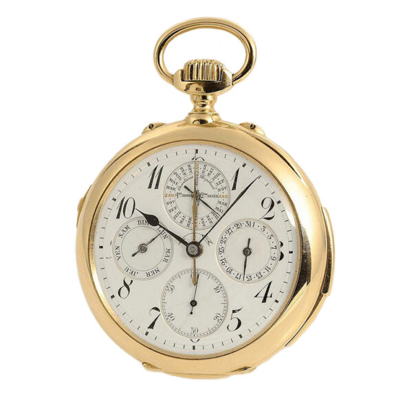Swiss remarkable pocket watch with five complications Circa 1901 Swiss remarkable pocket watch with five complications Circa 1901