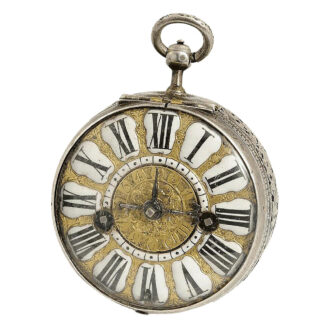 French silver oignon verge watch with alarm Circa 1695