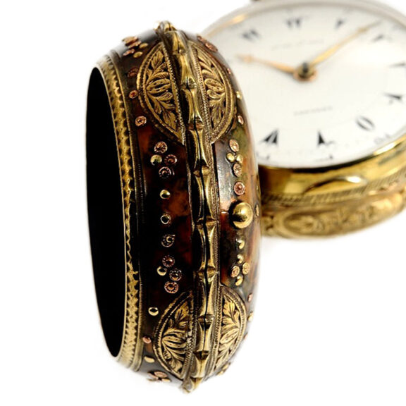 English pair cased Grande Sonnerie verge watch Circa 1790 English pair cased Grande Sonnerie verge watch Circa 1790